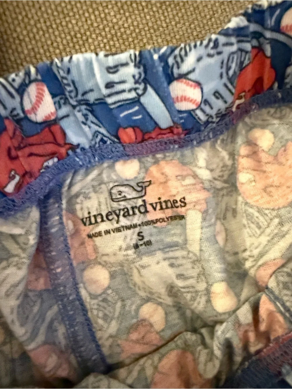 Five pairs boys S (8-10) Vineyard Vines pajama pants